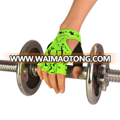 Colorful foam pads body building weight lifting glove for weman